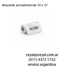 etiquetas autoadhesivas 32 x 27