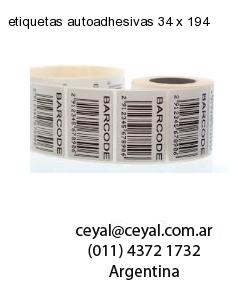 etiquetas autoadhesivas 34 x 194