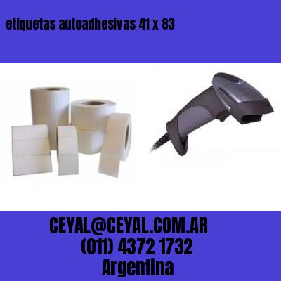 etiquetas autoadhesivas 41 x 83