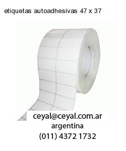 etiquetas autoadhesivas 47 x 37