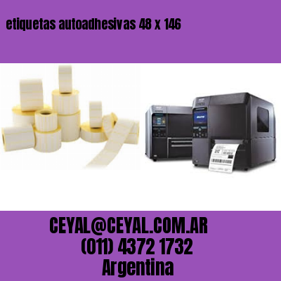 etiquetas autoadhesivas 48 x 146