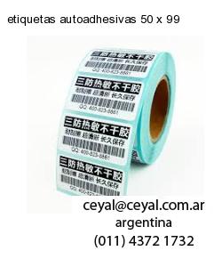 etiquetas autoadhesivas 50 x 99