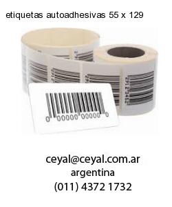 etiquetas autoadhesivas 55 x 129