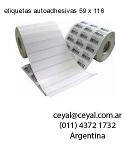 etiquetas autoadhesivas 59 x 116