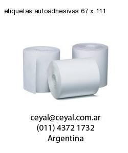 etiquetas autoadhesivas 67 x 111