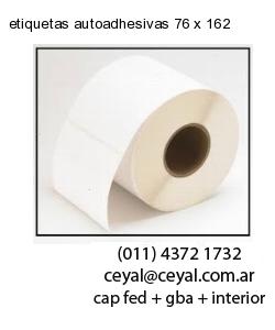 etiquetas autoadhesivas 76 x 162