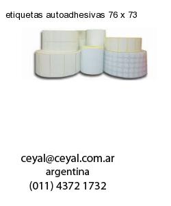 etiquetas autoadhesivas 76 x 73