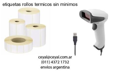 etiquetas rollos termicos sin minimos