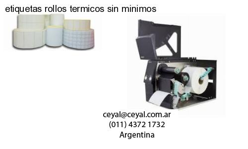 etiquetas rollos termicos sin minimos