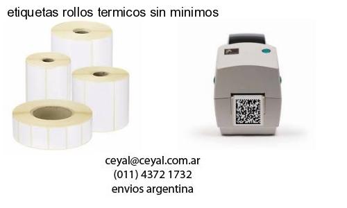 etiquetas rollos termicos sin minimos
