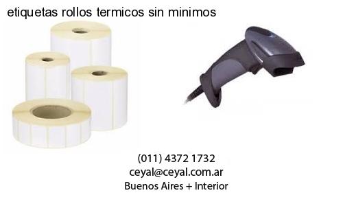 etiquetas rollos termicos sin minimos