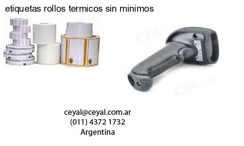 etiquetas rollos termicos sin minimos