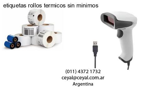 etiquetas rollos termicos sin minimos
