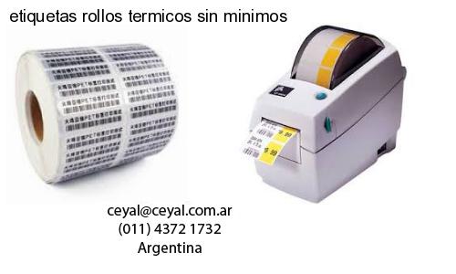 etiquetas rollos termicos sin minimos