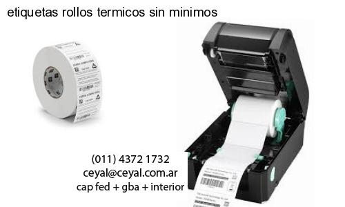 etiquetas rollos termicos sin minimos
