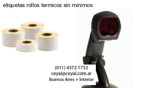 etiquetas rollos termicos sin minimos