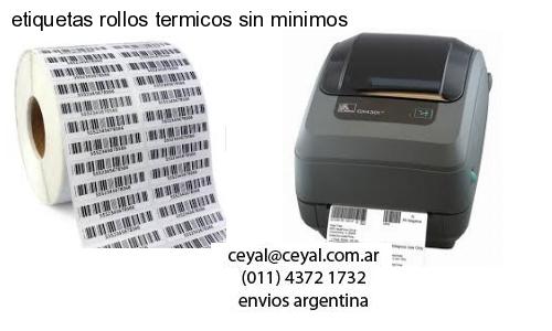 etiquetas rollos termicos sin minimos