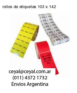 rollos de etiquetas 103 x 142