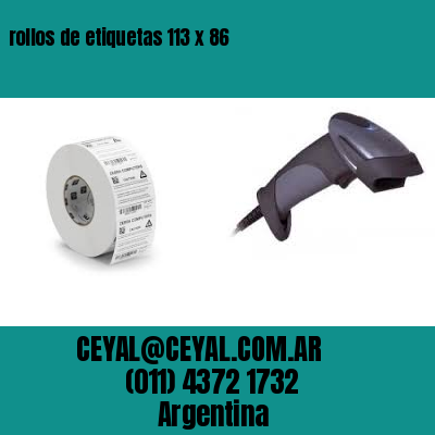 rollos de etiquetas 113 x 86
