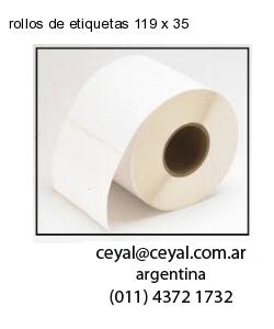 rollos de etiquetas 119 x 35