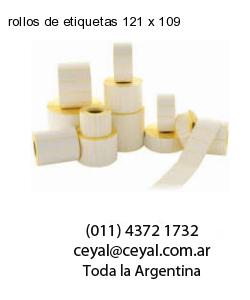 rollos de etiquetas 121 x 109