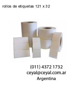 rollos de etiquetas 121 x 32