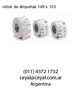 rollos de etiquetas 148 x 135
