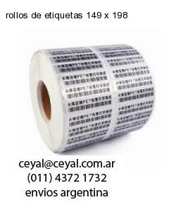 rollos de etiquetas 149 x 198