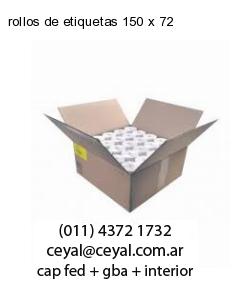 rollos de etiquetas 150 x 72