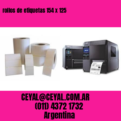 rollos de etiquetas 154 x 125