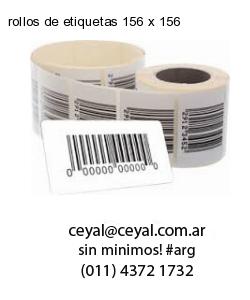 rollos de etiquetas 156 x 156