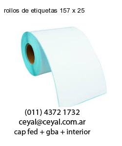 rollos de etiquetas 157 x 25
