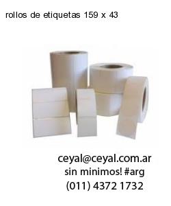 rollos de etiquetas 159 x 43