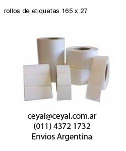 rollos de etiquetas 165 x 27
