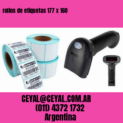 rollos de etiquetas 177 x 160
