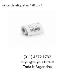 rollos de etiquetas 178 x 44