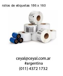 rollos de etiquetas 186 x 160