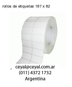 rollos de etiquetas 187 x 82