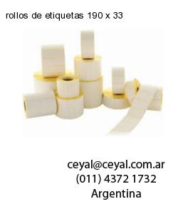 rollos de etiquetas 190 x 33