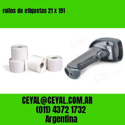 rollos de etiquetas 21 x 191