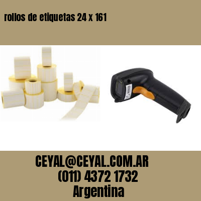 rollos de etiquetas 24 x 161