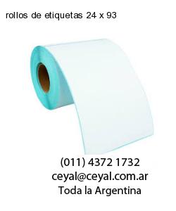 rollos de etiquetas 24 x 93