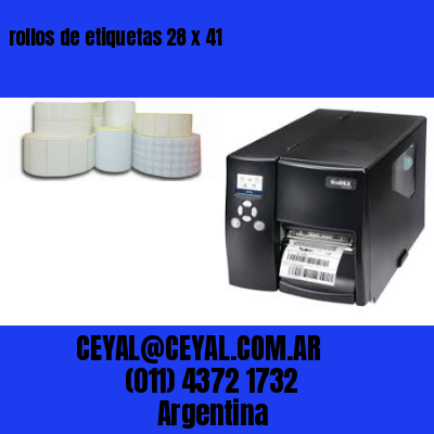 rollos de etiquetas 28 x 41