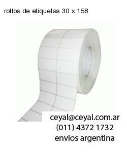 rollos de etiquetas 30 x 158
