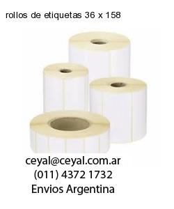 rollos de etiquetas 36 x 158