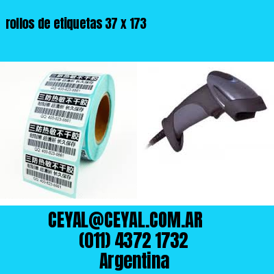 rollos de etiquetas 37 x 173