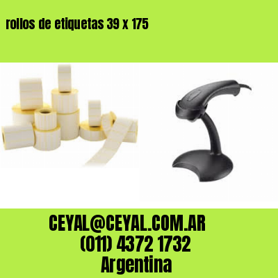 rollos de etiquetas 39 x 175