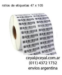 rollos de etiquetas 47 x 105
