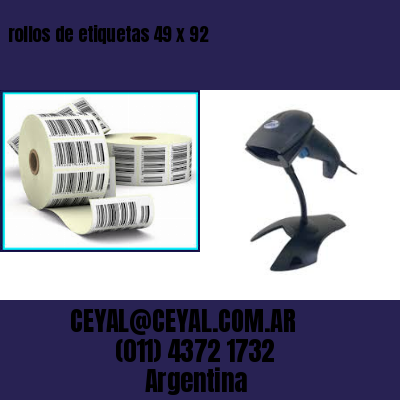 rollos de etiquetas 49 x 92