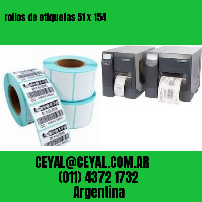 rollos de etiquetas 51 x 154